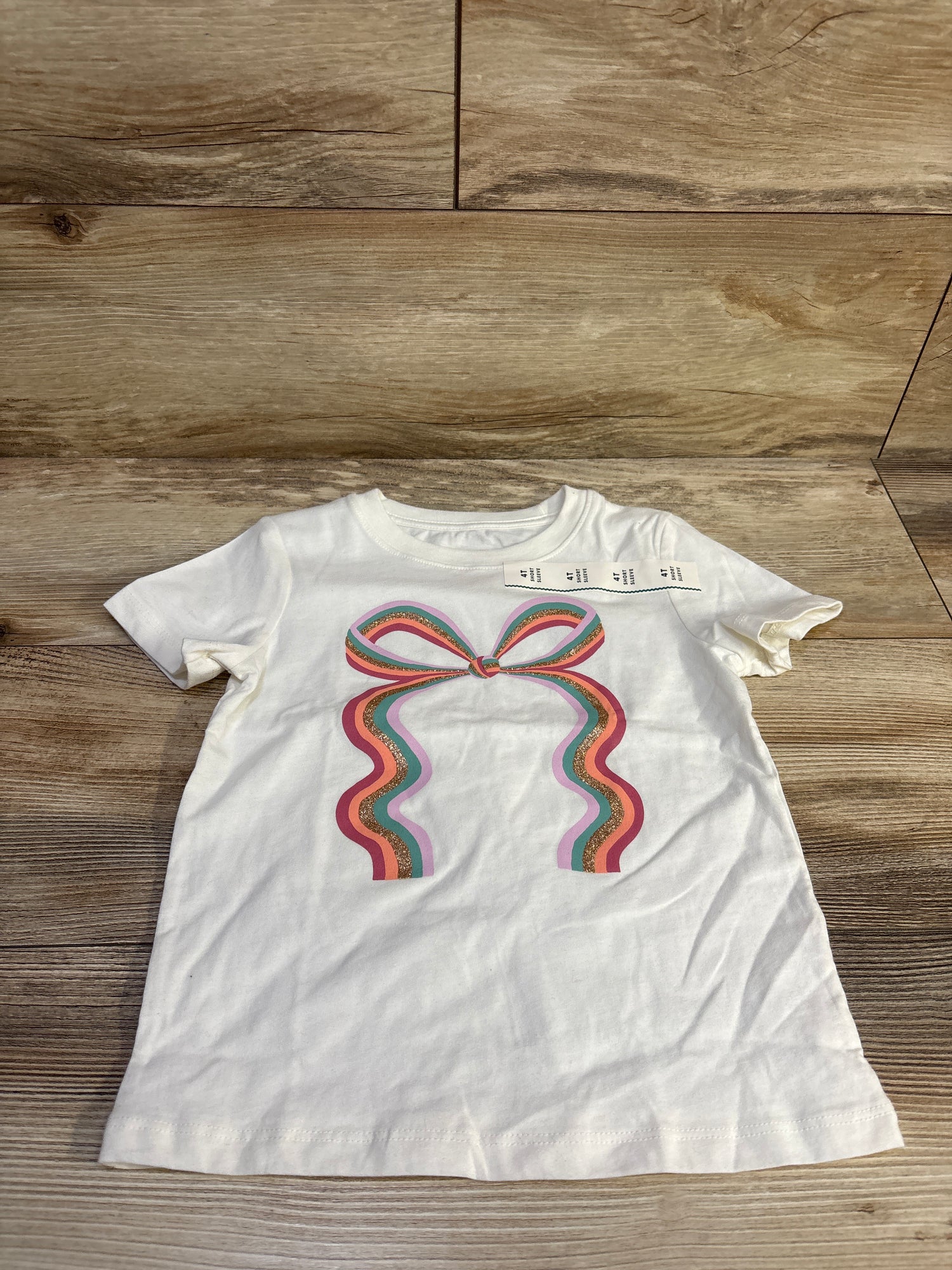 NEW Cat & Jack Shirt White sz 4T