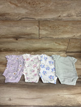 Just One You 4pk Bodysuit Set White sz 3m