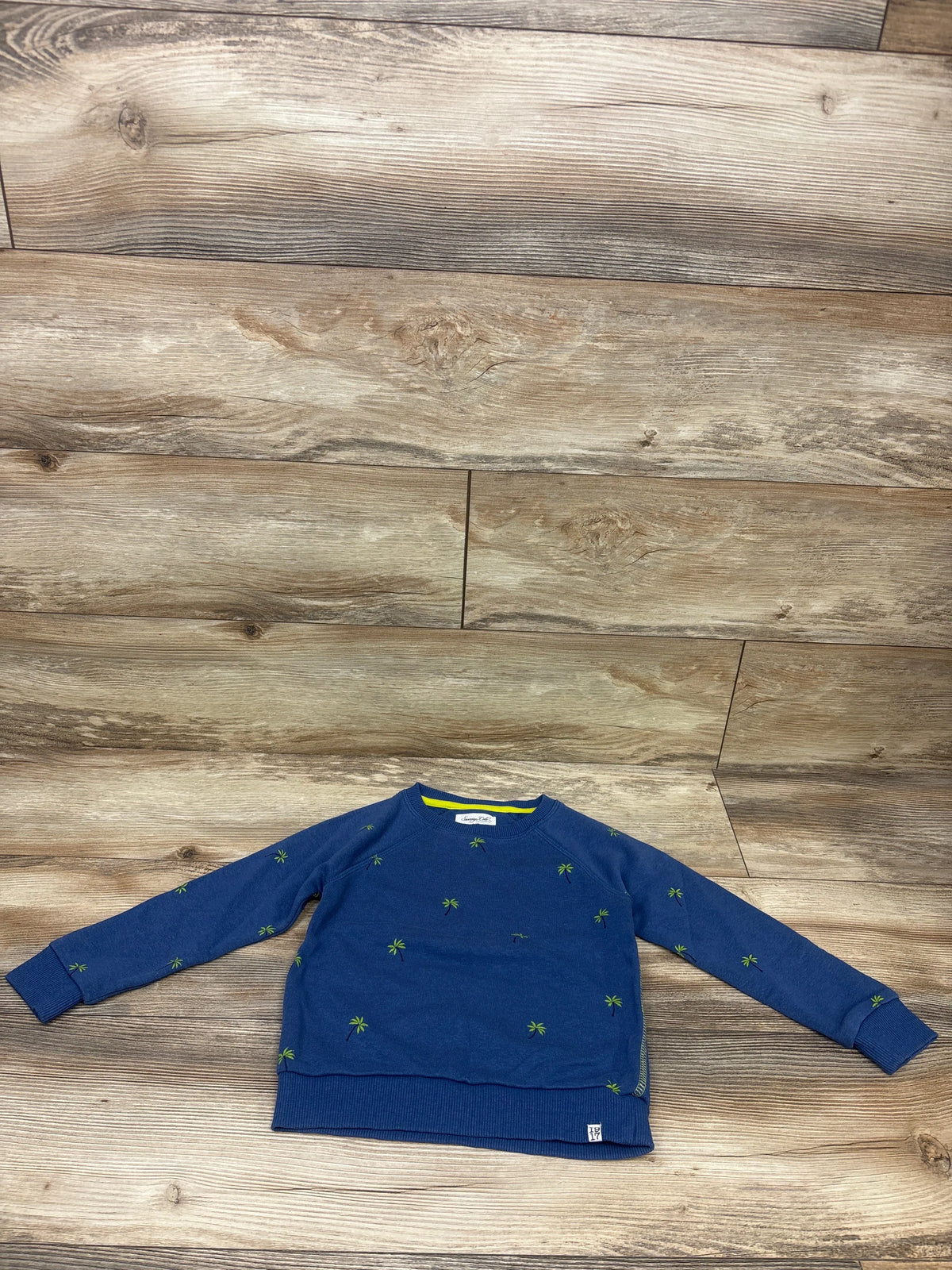 Sovereign Code Palm Tree Pullover Sweatshirt Blue sz 5T
