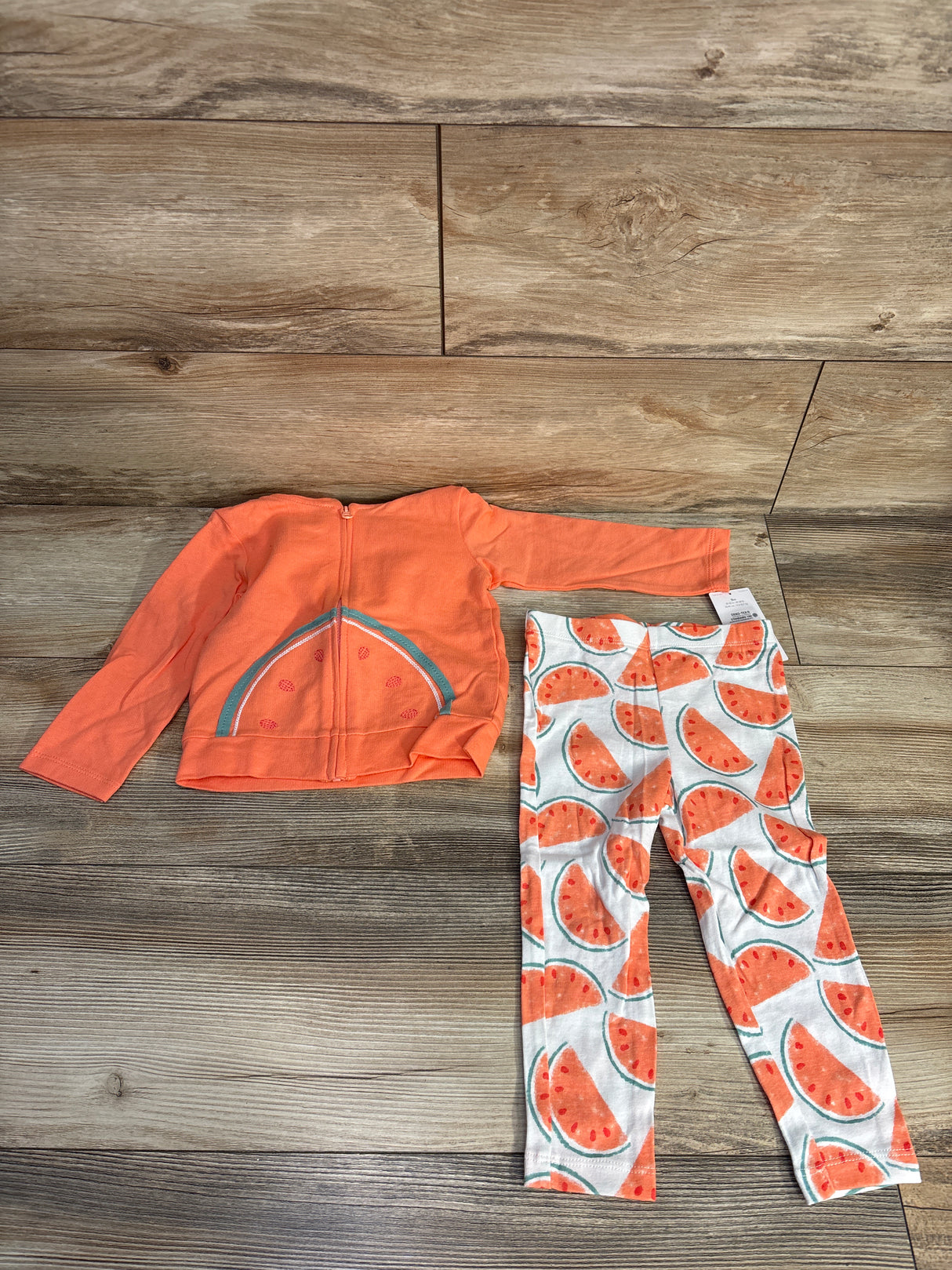 NEW Just One You 2pc Watermelon Full Zip Jacket Set Peach sz 18m