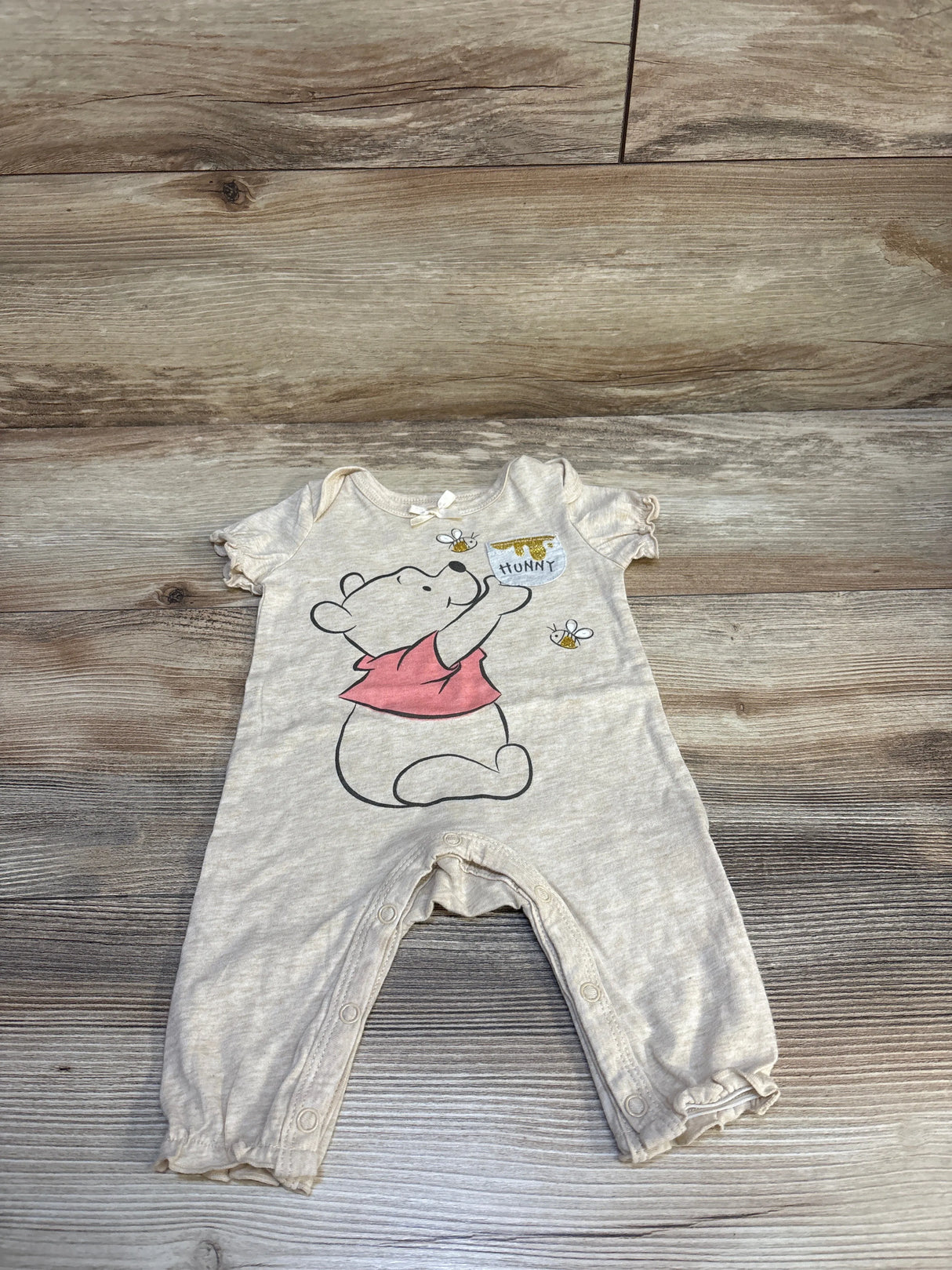 Disney Baby Winnie The Pooh Romper Taupe sz 0-3m