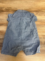 Carter's Polo Chambray Romper Blue sz 12m