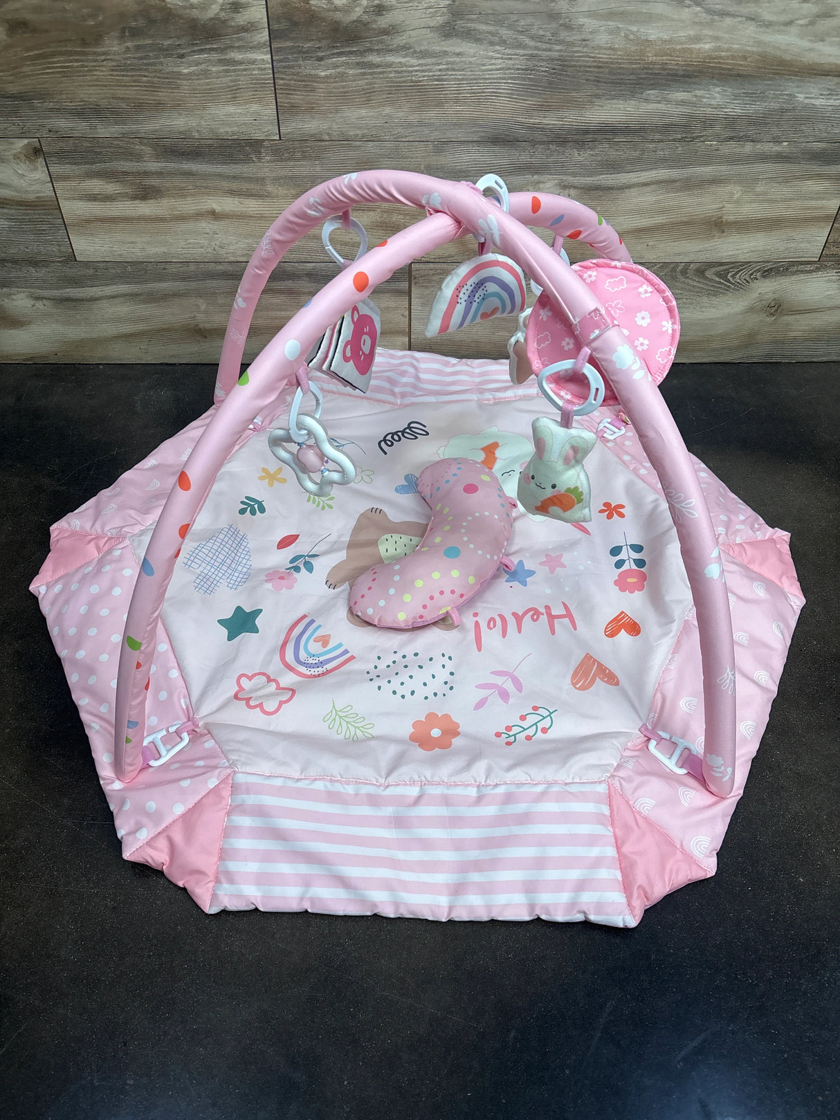 Jyusmile Baby Gym Play Mat - Pink