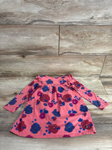 Tea Collection Floral Ruffled Dress Pink sz 18-24m