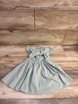 Flutter Sleeve Dress Green sz 2-3T
