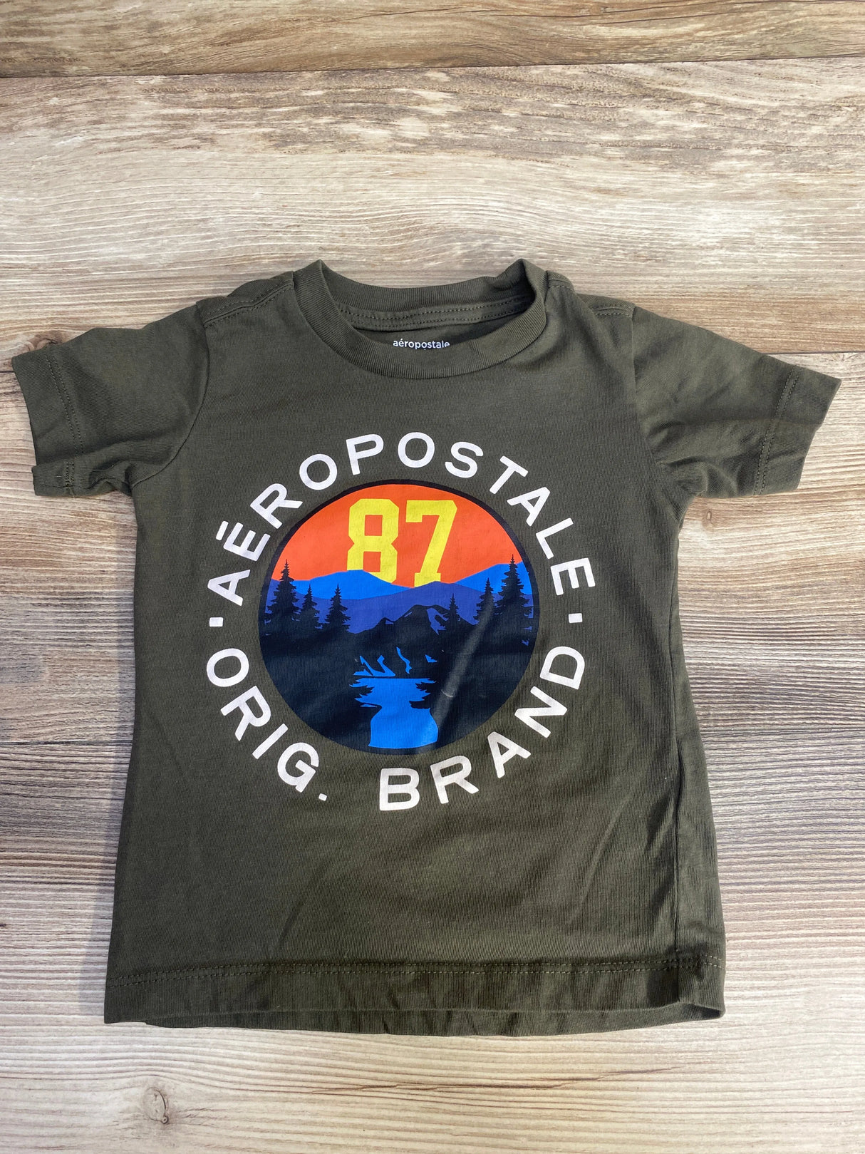 Aeropostale Kids Graphic Tee Green sz 2T - Me n Mommy To Be