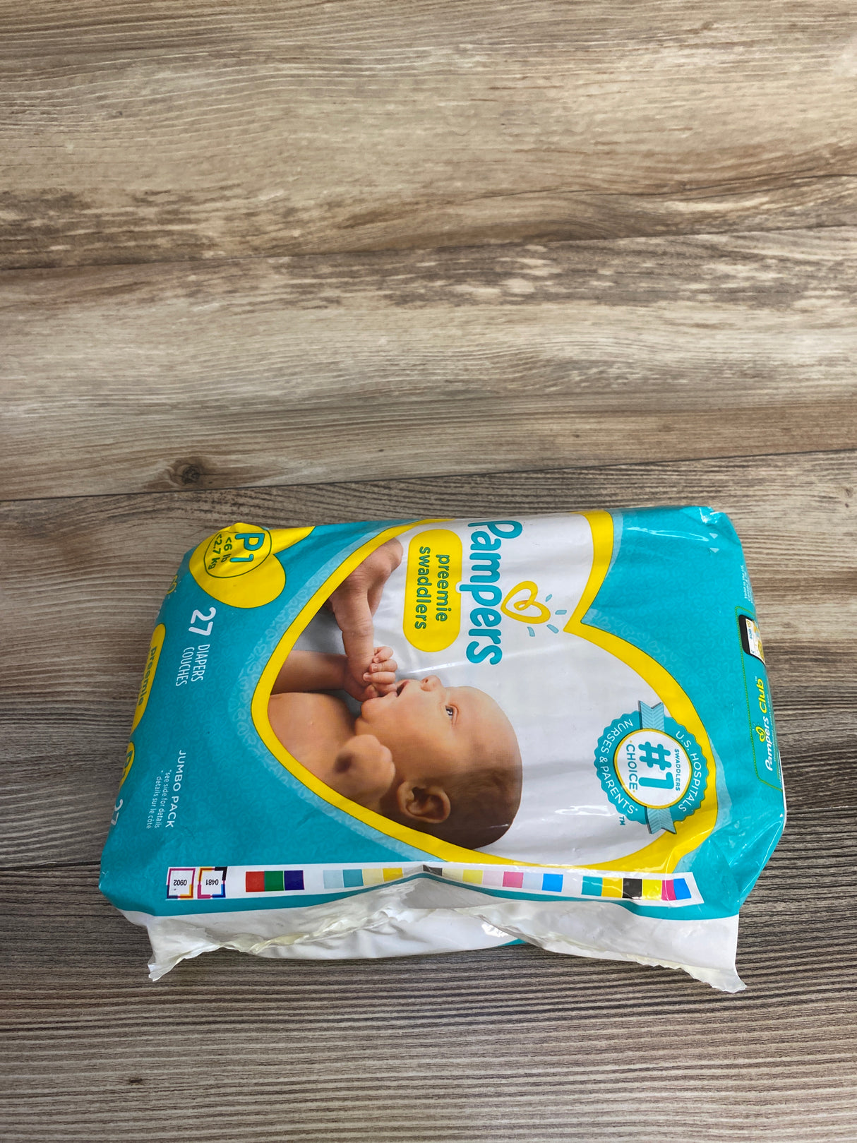 NEW Pampers Swaddlers Diapers, 27ct. Size Preemie