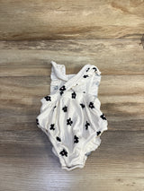 Cat & Jack Ribbed Bubble Romper White sz 0-3m