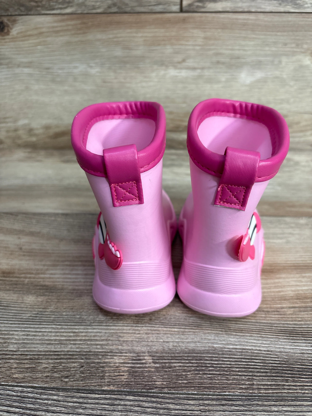 Mumeng Moremerry Dinosaur Rain Boots Pink sz 7/8c