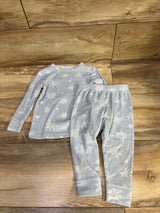 Cat & Jack 2pc Velour Snowflake Pajama Set Blue sz 18m