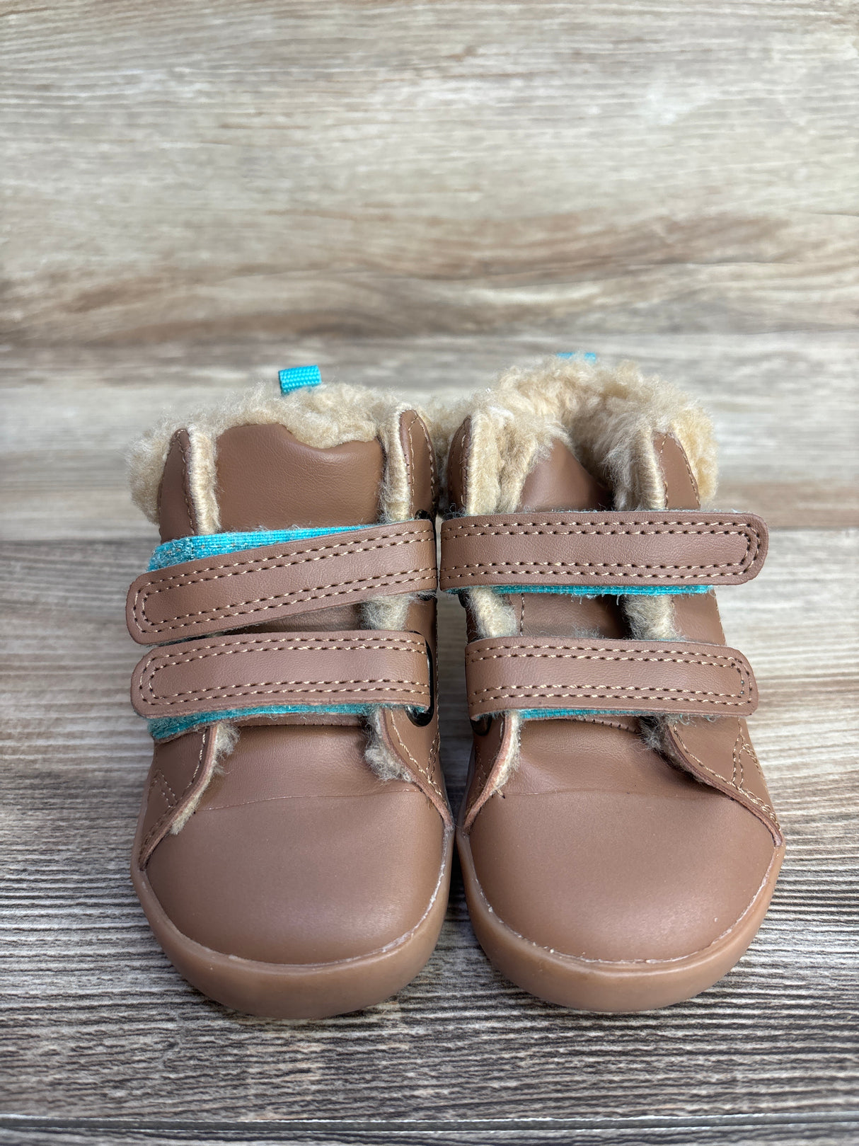 Ten Little Furry High Top Sneakers Brown sz 4.5c