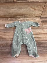Carter's Blanket Sleeper Green sz Preemie