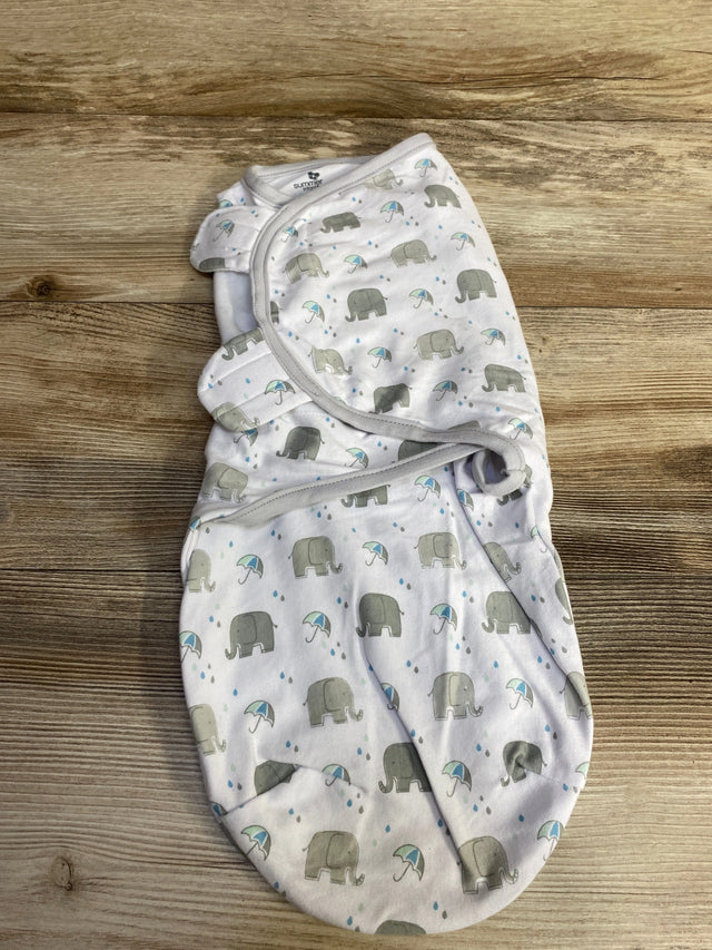 Summer Infant Elephant Print Swaddle Wrap White sz 0-3m - Me n Mommy To Be