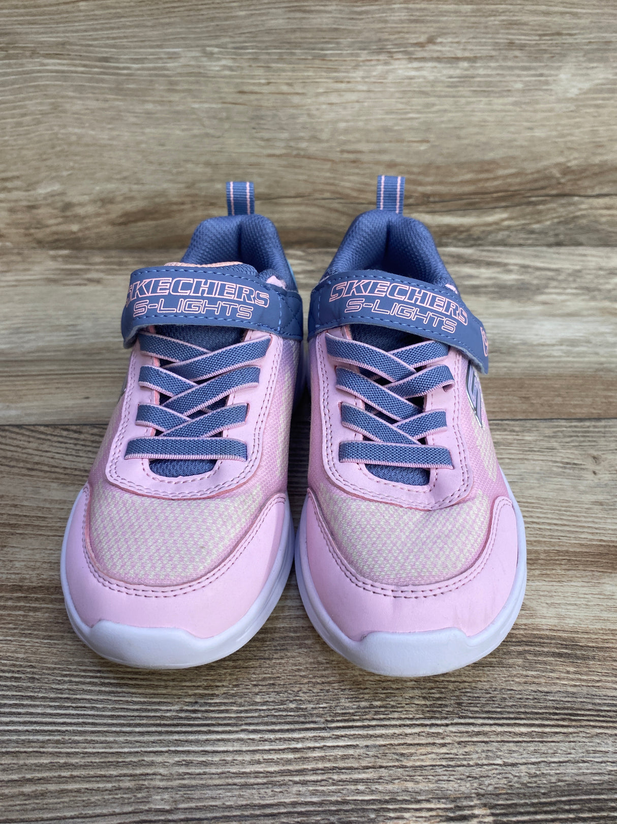 Skechers S-Lights Sola Glow Ombre Deluxe Sneakers Pink sz 11.5c