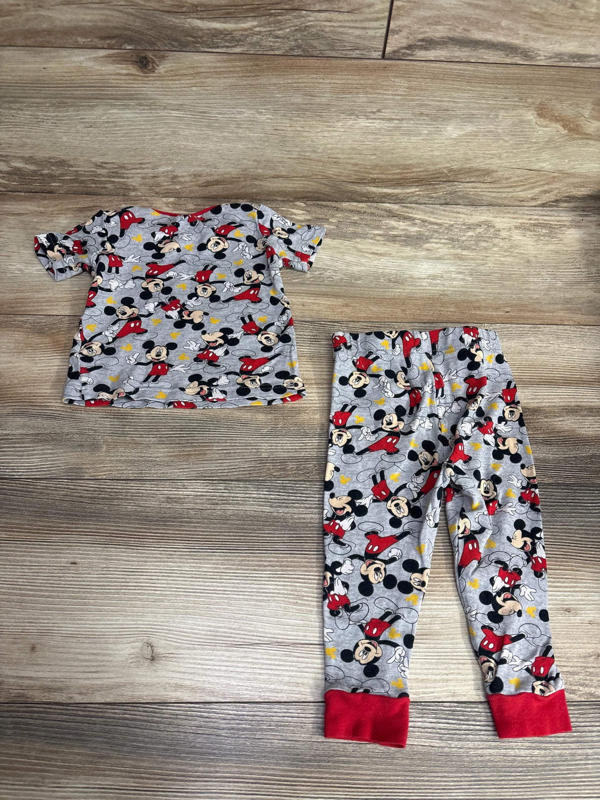 Disney Junior 2pc Mickey Mouse Pajama Set Grey sz 18m