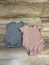 Carter's 2pk Striped Bodysuits Black sz 3m