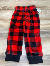 NEW Cat & Jack Red/Black Buffalo Cozy Pants sz 5T