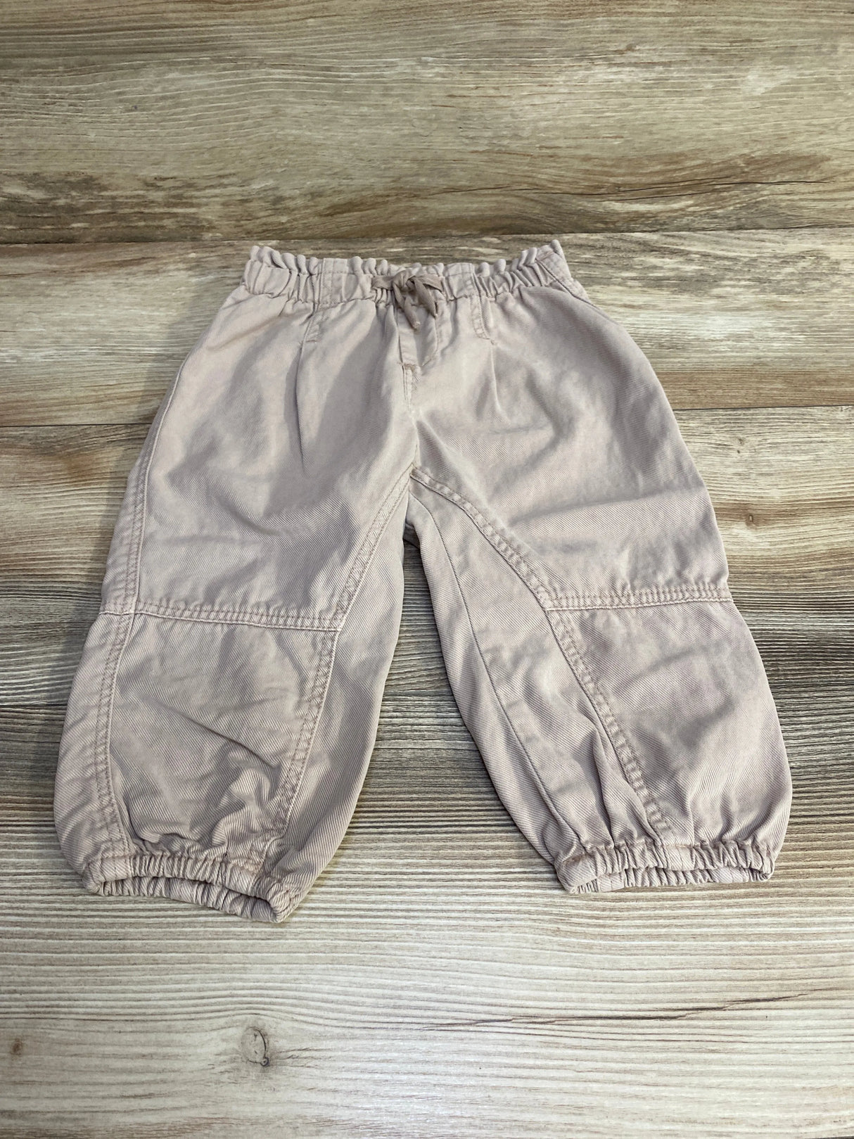 Zara Drawstring Jogger Pants Beige sz 18-24m