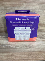 NEW Lansinoh 100ct Breastmilk Storage Bags, 6oz