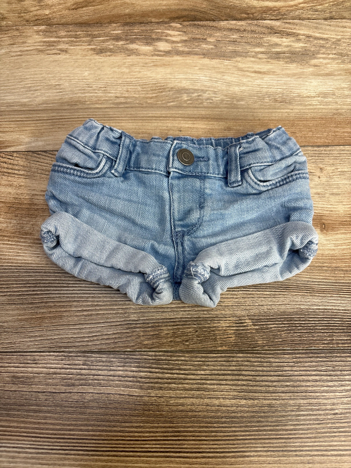 Simple Joys Rolled Hem Denim Shorts Blue sz 3-6m