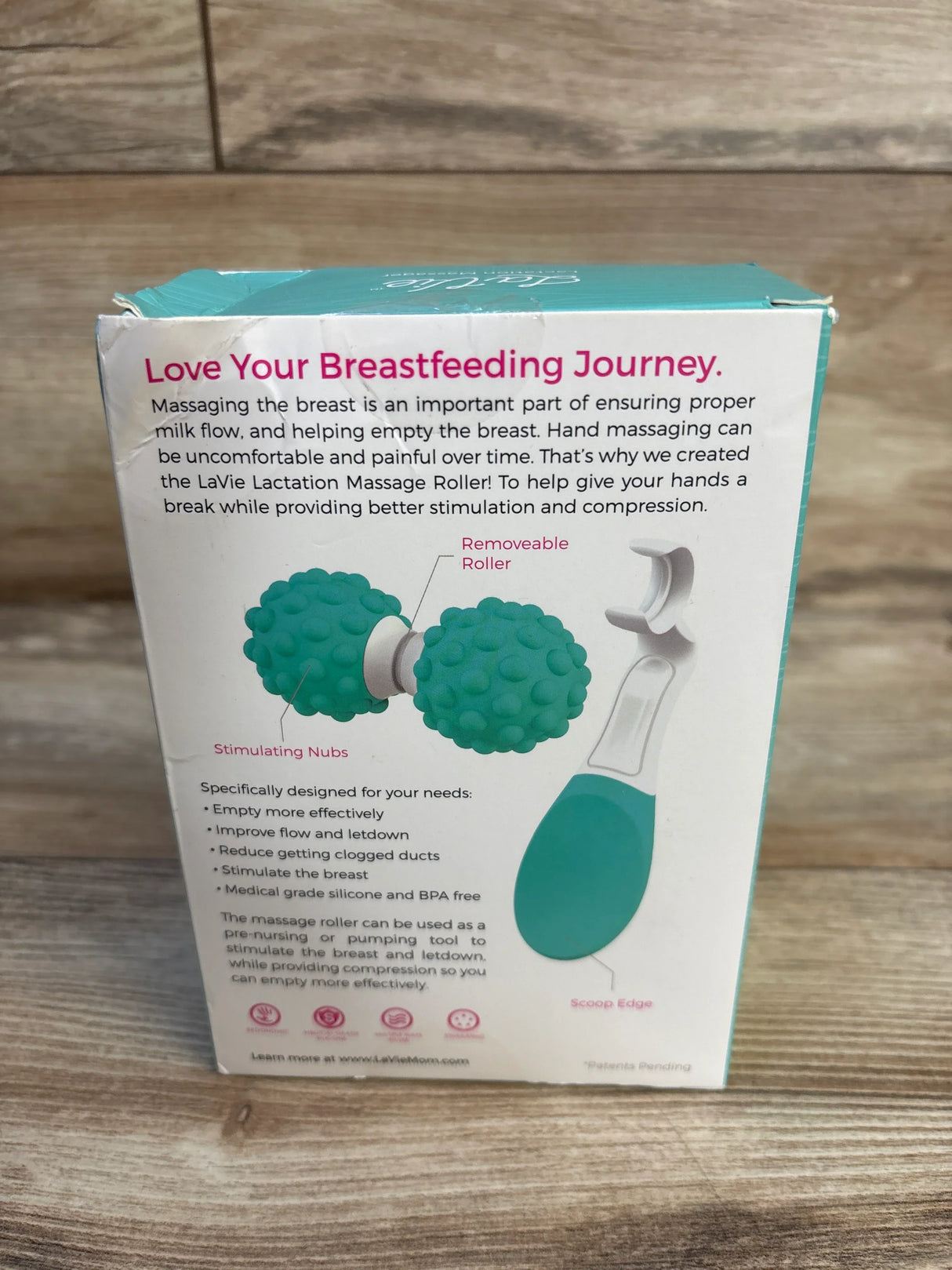 NEW LaVie Lactation Massage Roller Teal