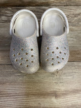 Crocs Classic Glitter Clogs Ivory sz 7c