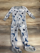 Old Navy Moon & Stars Sleeper Grey sz 12-18m - Me n Mommy To Be