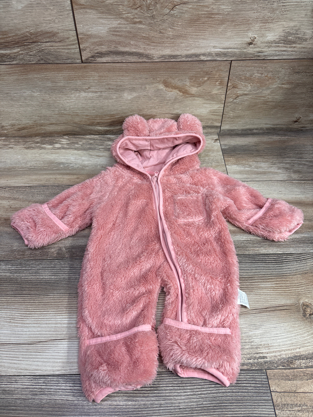 Elainilye Plush Hooded Bunting Pink sz 0-3m