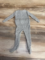 NooVel Thermal Shirt & Footed Pants 2pc Set Grey sz 3m