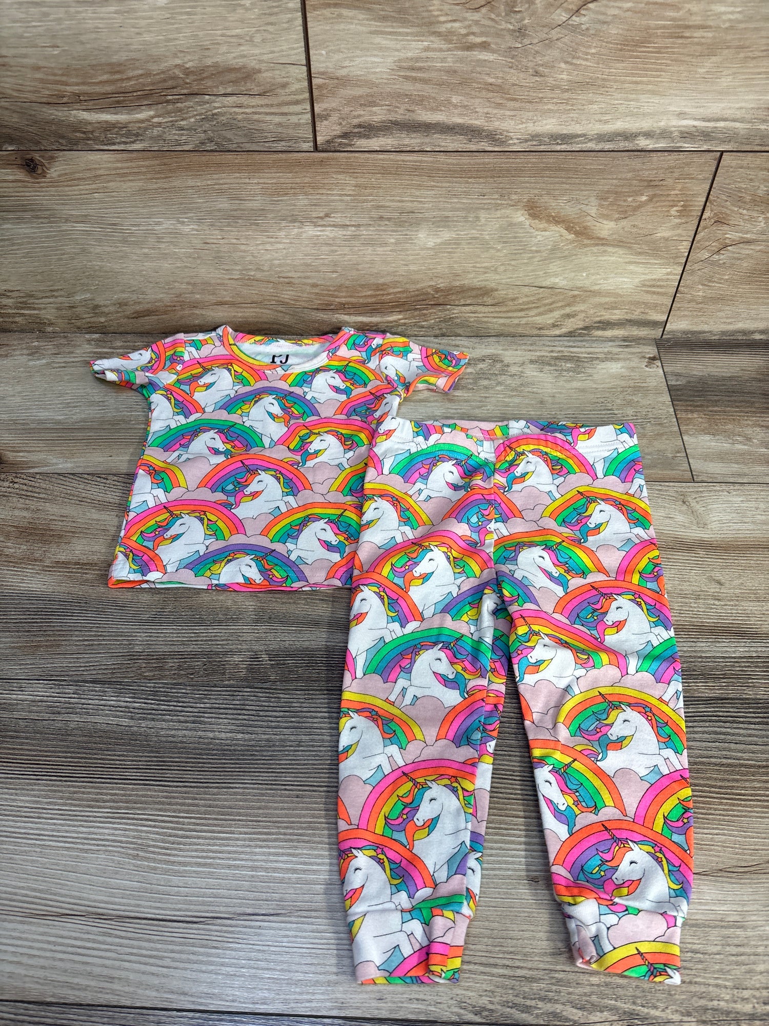 Children's Place 2pc Unicorn Pajama Set Pink sz 12-18m