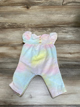 First Impressions Tie-Dye Romper Yellow sz 0-3m