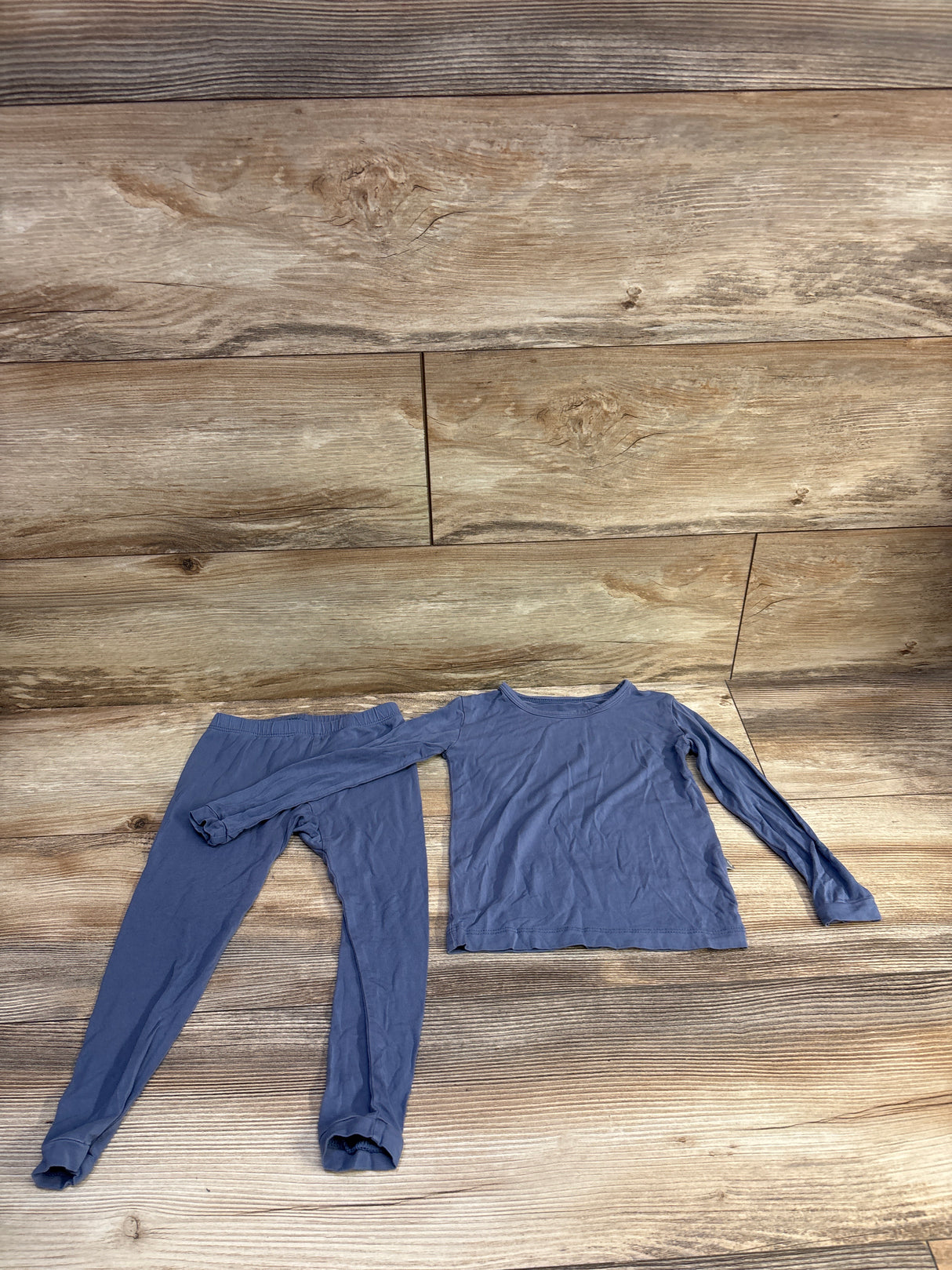 Kyte Baby 2pc Bamboo Long Sleeve Pajama Set Blue sz 2T