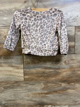 Cat & Jack Velour Leopard Sweatshirt Beige sz 18m