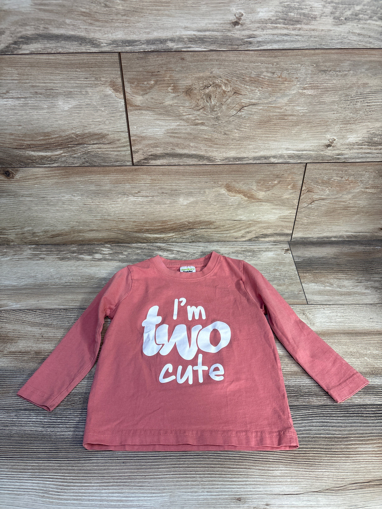 Unordinary Toddler I'm Two Cute Shirt Pink sz 2T