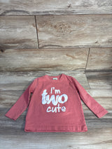 Unordinary Toddler I'm Two Cute Shirt Pink sz 2T