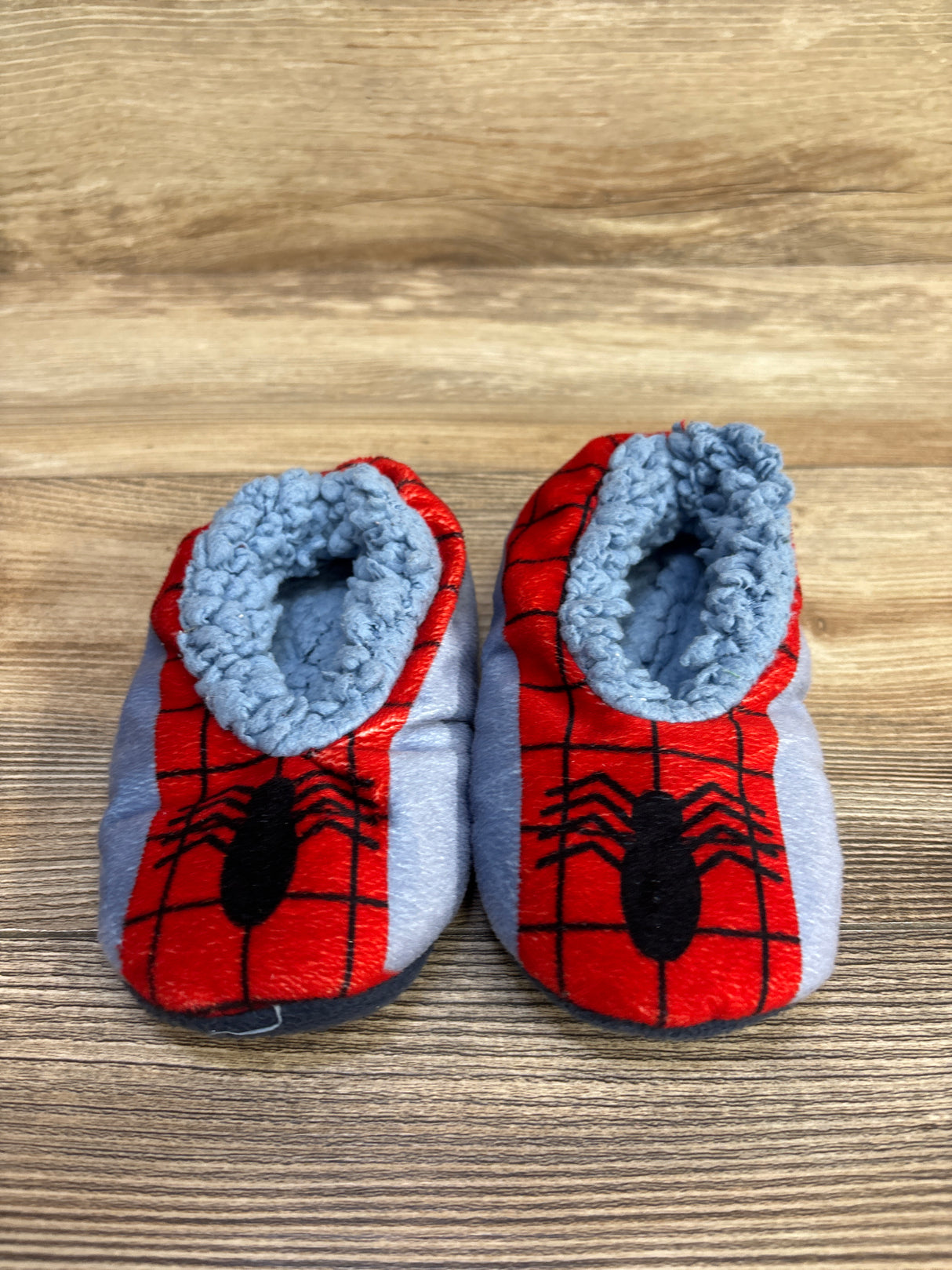 Marvel Spiderman Plush Slippers sz 7/8c
