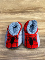 Marvel Spiderman Plush Slippers sz 7/8c