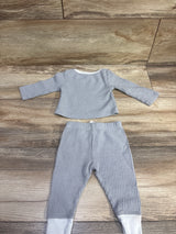 Cloud Island 2pc Textured Shirt & Pants Set Grey sz 0-3m