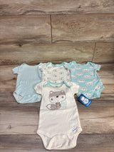 NEW Gerber 4pk Bodysuits Cream sz 6-9m