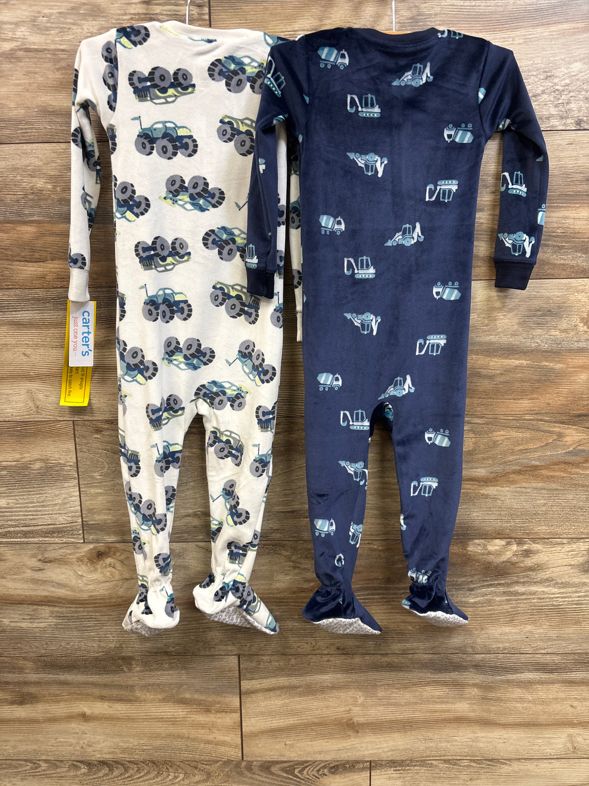 NEW Just One You 2pk Blanket Sleepers White/Navy sz 2T