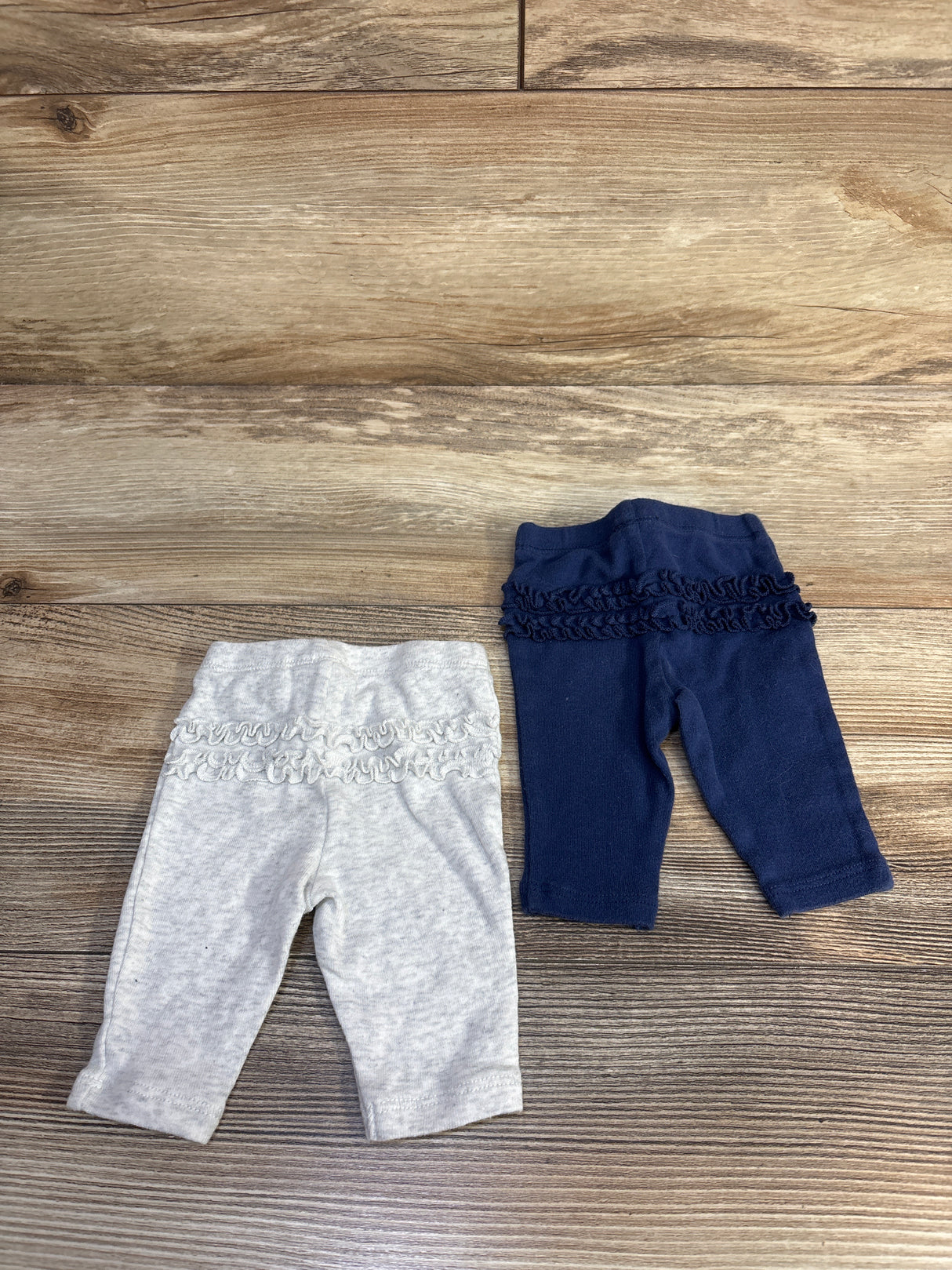 Carter's 2pk Ruffle Pants Grey/Navy sz Newborn