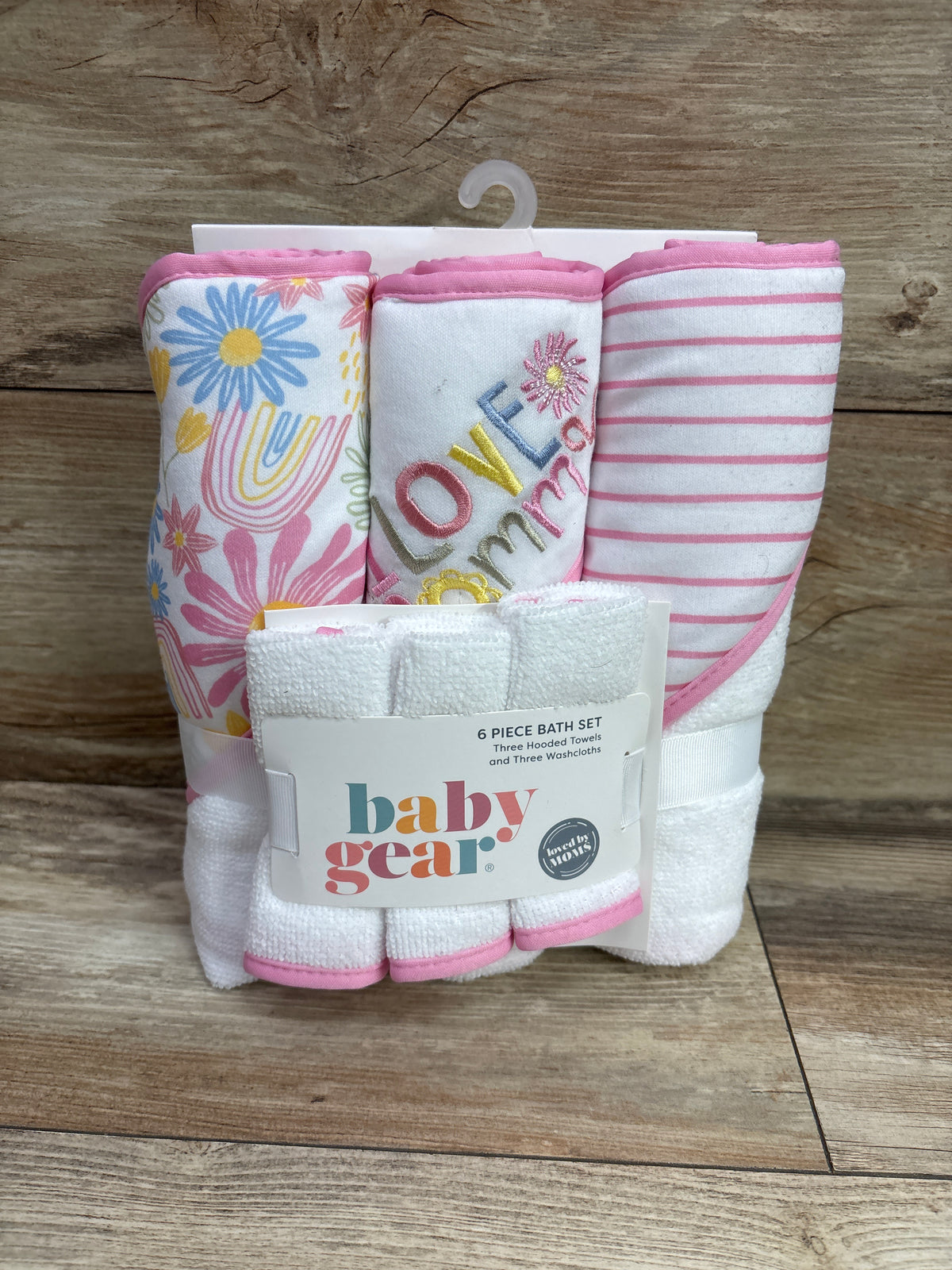 NEW Baby Gear 6pc Bath Towel Set