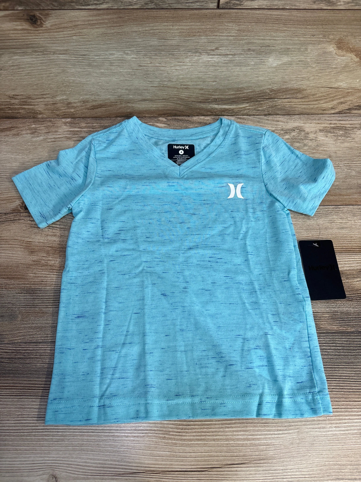 NEW Hurley V-Neck Shirt Blue sz 4T