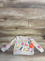 NEW Wonder Nation Fruit Pull Over Sweatshirt Tan sz 4T