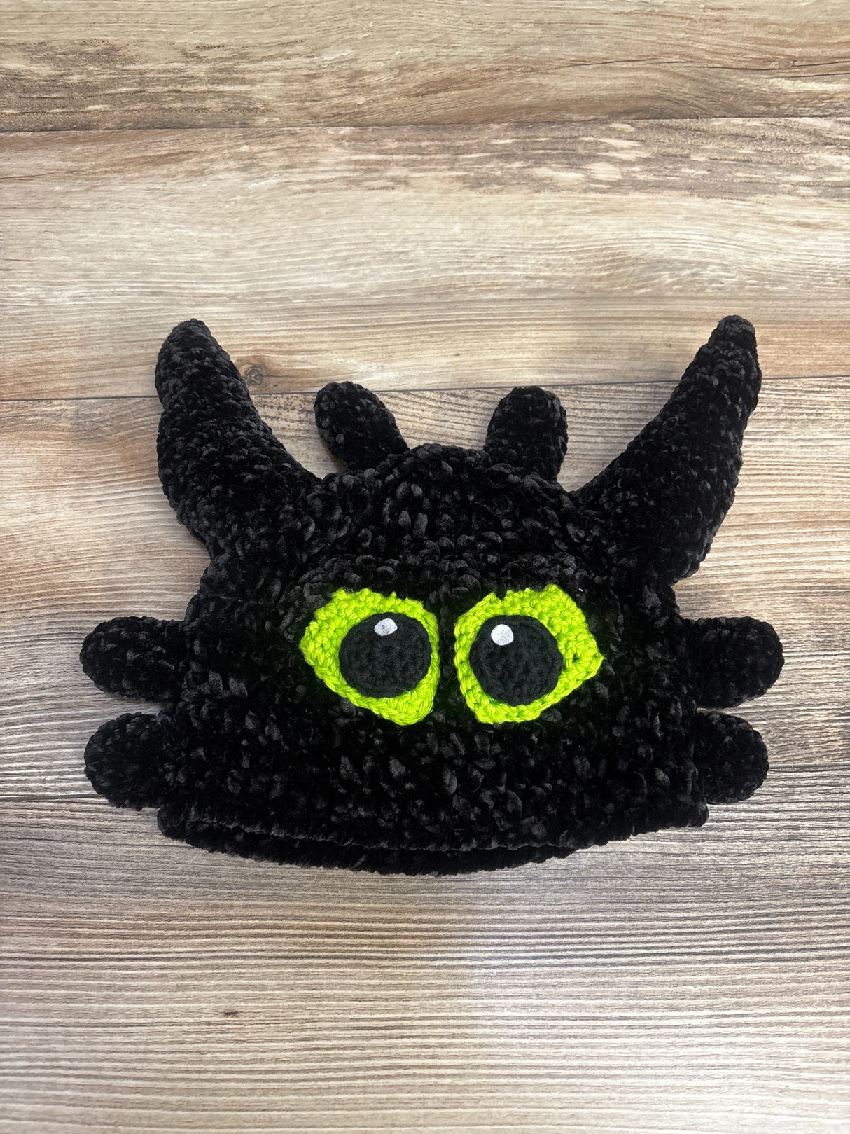 Crocheted Toothless the Dragon Hat