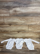 Just One You 3pk Long Sleeve Bodysuits White sz Newborn