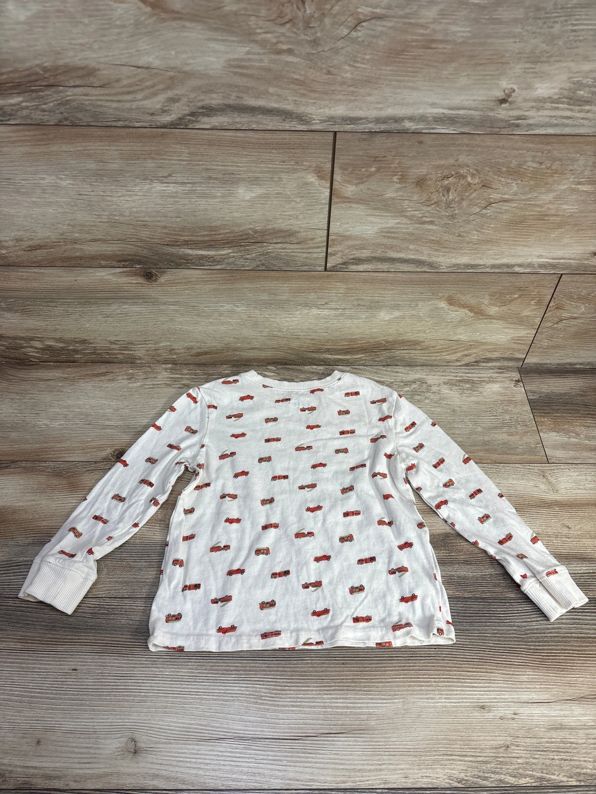 Old Navy Fire Truck Print Pull Over Sweater White sz 3T
