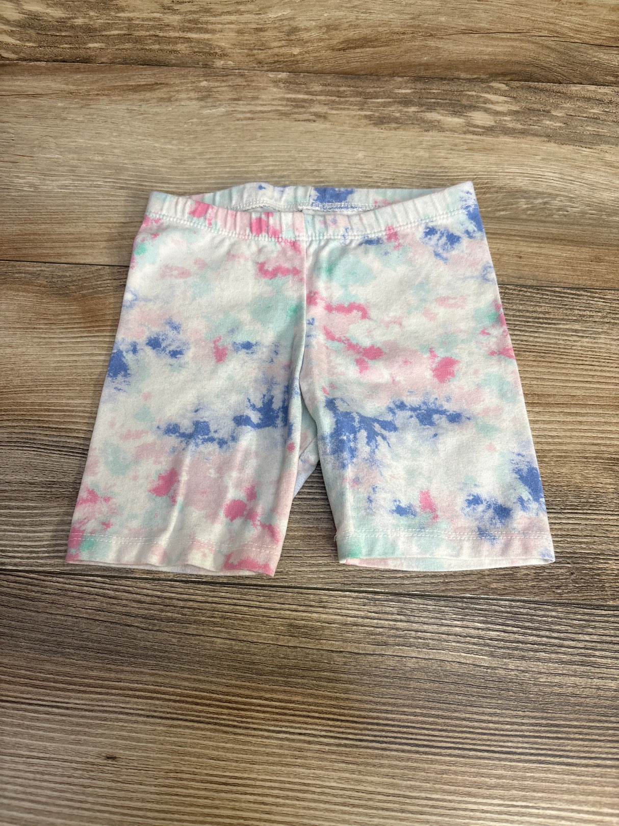 Cat & Jack Tie-Dye Bike Shorts White sz 3T
