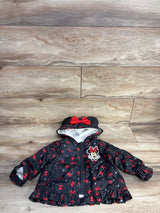 Disney Junior Plush Lined Minnie Mouse Jacket Black sz 2T