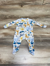 Old Navy Animal Print Sleeper White sz 0-3m